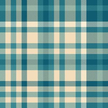 Shape pattern check tartan, row background plaid seamless. Bandana textile fabric texture in cyan and light colors. vector