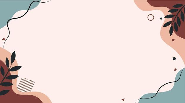 elegante resumen antecedentes neutral tonos botánico marco Perfecto para marca y diseño proyectos vector