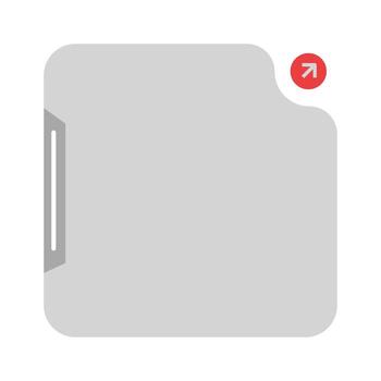 Flat Design Empty Window. Digital App Frame vector