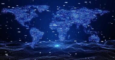 Technological Particle World Map video