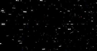 4k alfa canal. binario datos partículas antecedentes video