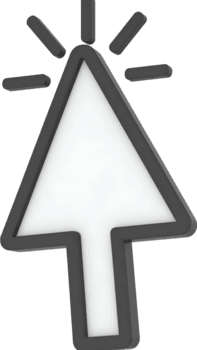 crio deslumbrante 3d cursor desenhos com transparente fundos para sites e apps png