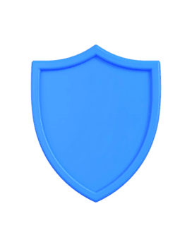 skapa en 3d blå skydda med transparent bakgrund, lätt handledning för nybörjare png