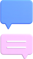 crear maravilloso 3d habla burbujas con transparente antecedentes utilizando licuadora png