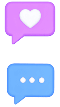 Create Stunning 3D Chat Bubbles with Transparent Backgrounds, Design Modern Icons, Easily Add Heart Dots, Quick Tutorial for Beginners. png