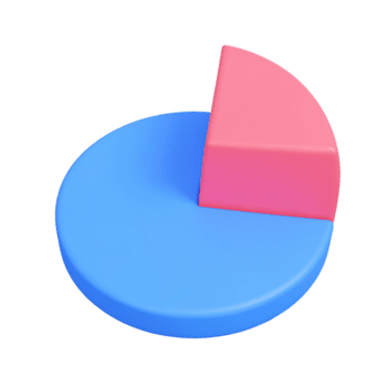 skapande en 3d paj Diagram med transparent bakgrund en enkel handledning för nybörjare png