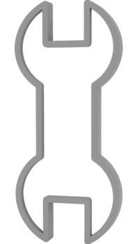 crear un 3d llave inglesa modelo con transparente antecedentes utilizando licuadora png