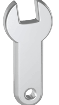 crio uma 3d modelo do uma chave inglesa com uma transparente fundo, usando Programas para Projeto e desatado integração. png