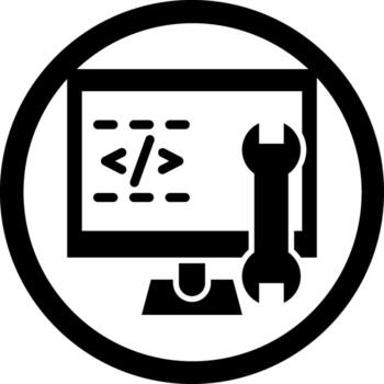 Code Engineering Abstract User Interface Visual vector