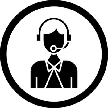 Customer Service Smooth User Interface Symbol vector