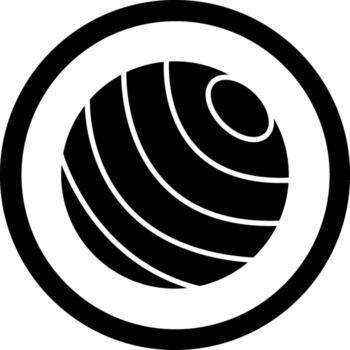 Exercise Ball Flat User Interface Form vector