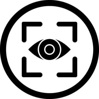 ojo rastreo codificado usuario interfaz símbolo vector