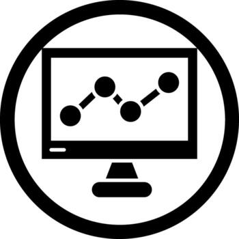 Data Analytics Geometric Style Design Badge vector