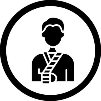 Disaster Victim Shadowed Flat UI Design vector