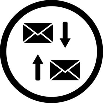 intercambiar correos digital tecnología estilo elemento vector