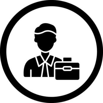 Businessman Sharp Edge Style Visual vector