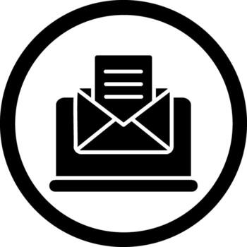Email Handcrafted User Interface Symbol vector