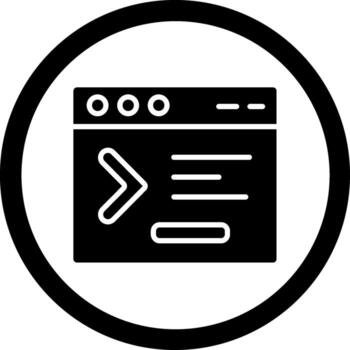 mando línea negrita móvil aplicación gráfico vector