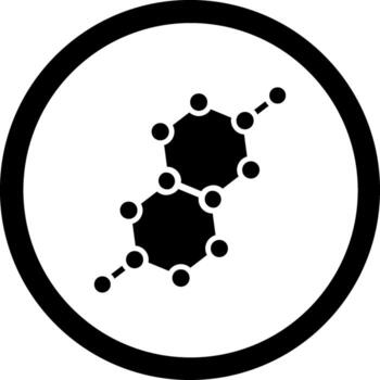 Molecular Structure Futuristic User Interface Mark vector