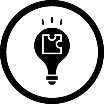 Problem solving Digital Outline Graphic Piece vector