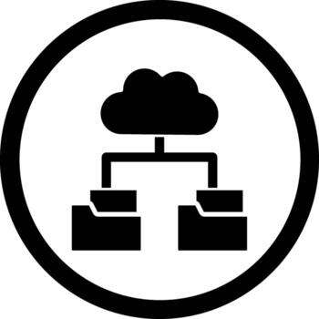 Database Geometric Style Design Badge vector