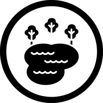 Pond Clean Frame Design Object vector