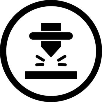 Selective Laser Melting Minimal Graphic Visual Element vector