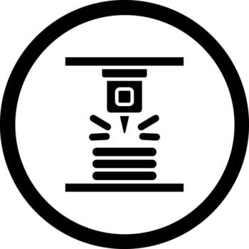 Electron Beam Melting Elegant Abstract Shape Symbol vector