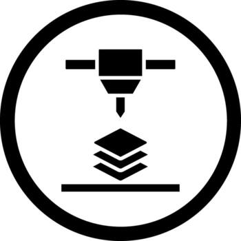 Layer Futuristic Mobile App Badge vector