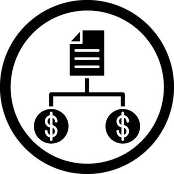 Structured Data Gradient Themed Symbol vector