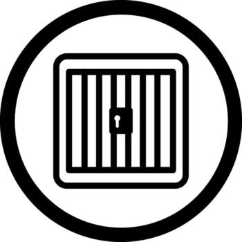 Jail Flat User Interface Form vector