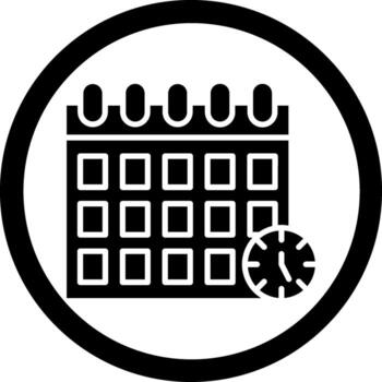 Schedule Pixel Grid Based Artwork vector