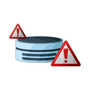 Database Error Illustration vector