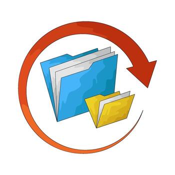 Files Folders Data Transfer vector