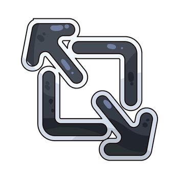 flecha redimensionar con cuadrado centrar vector