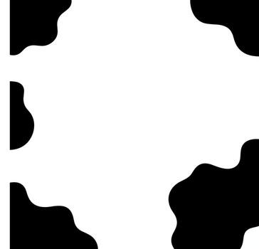 Minimalist Abstract Shape Black and White Spot Pattern Background vector