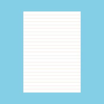 Abstract design of a single rulled page notebook template vector