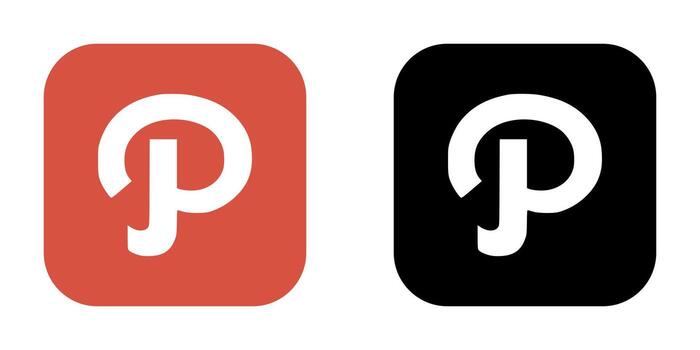 Path Icon Set. Path Logo Bundle. Path Color and Black Square Logo Set. vector