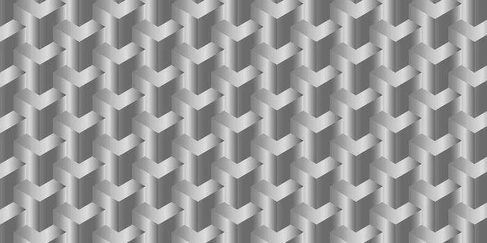 resumen repitiendo geométrico modelo con metálico textura, ofrecimiento un pulcro, moderno, y industrial estilo para antecedentes y creativo proyectos vector