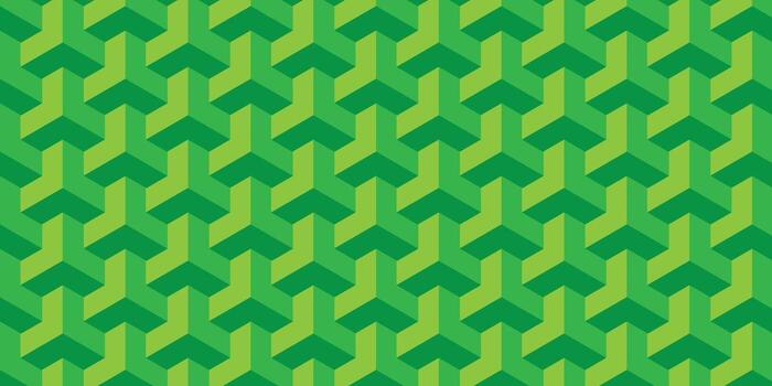 moderno geométrico modelo en verde tonos con enclavamiento formas, ideal para antecedentes, textiles, fondos de pantalla, y contemporáneo diseño proyectos vector