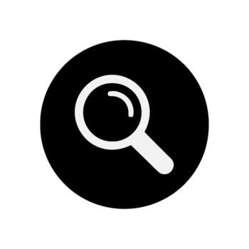 simple search icon vector