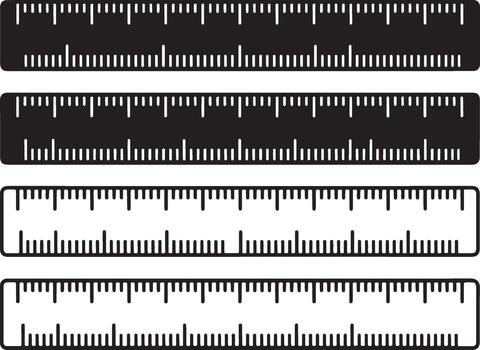 Precision Measurement Tools Set Rulers for Accurate Drafting and Technical Drawings Design vector