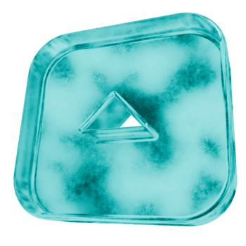 3d wählen Dreieck Platz Pfeil oben Formen im gefrostet Blau Eis Glas Stil, isoliert auf ein transparent Hintergrund. Glasmorphismus Symbole und 3d Elemente zum modern Grafik Design. png