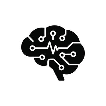 Artificial Intelligence Brain Circuit Board Design Concept for Future Technology and Innovation vector