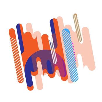 Element design. Shape graphic abstract, white background texture. vector