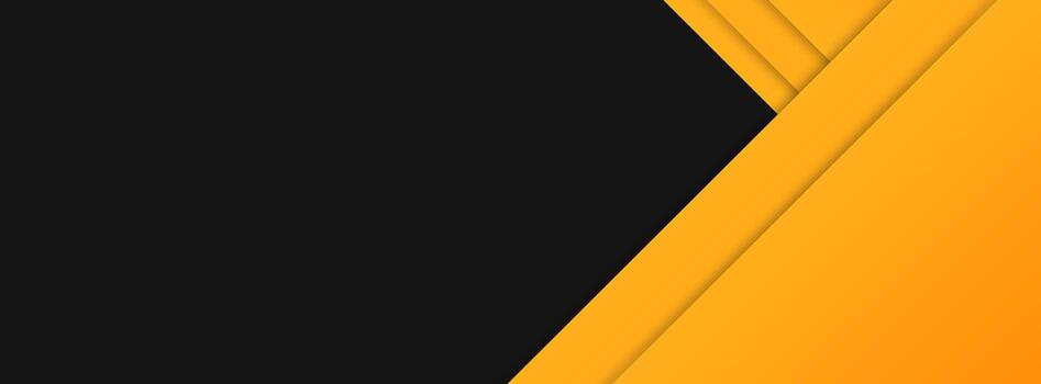 Abstract black and yellow abstract background with bold geometric diagonal shapes. vector