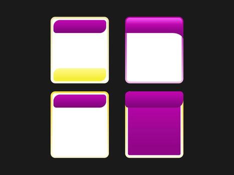 degradado ui panel marcos con moderno vistoso encabezados vector