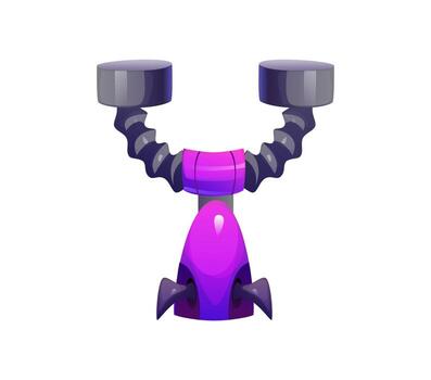 robot mano fuente, dibujos animados robótico máquina engranaje tipo vector