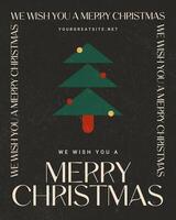 Black Christmas Greeting for Instagram Post Template