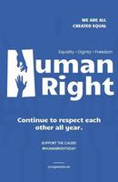 Human Right Minimalist Poster template